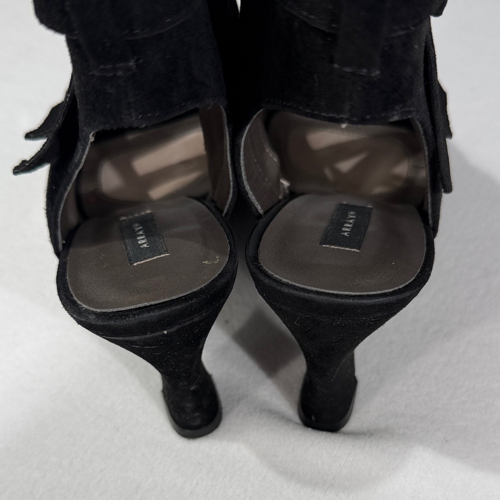 Array Elegant Black Heeled Sandals - Picture 9 of 11